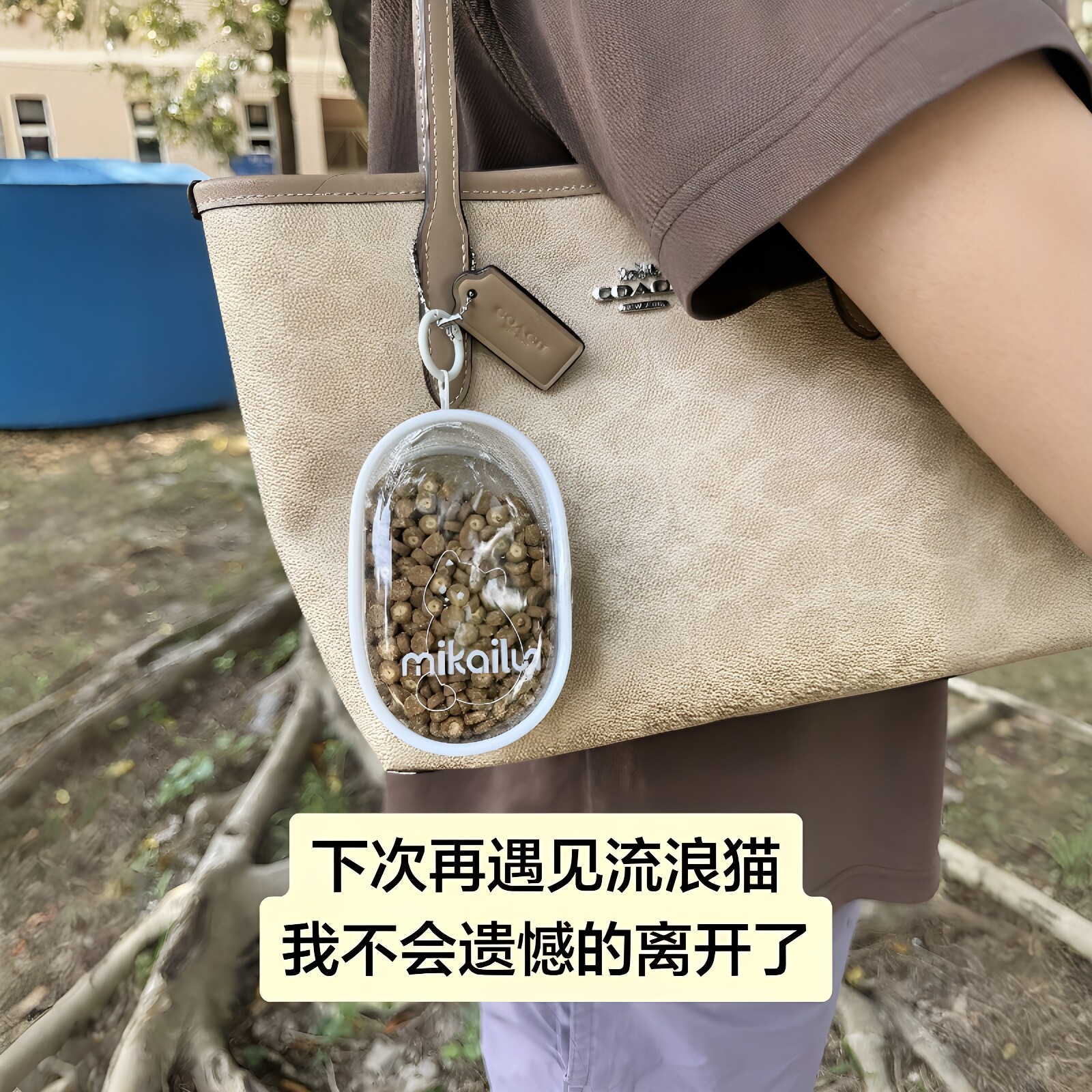 为每只小猫停下脚步！猫粮便携盒图片