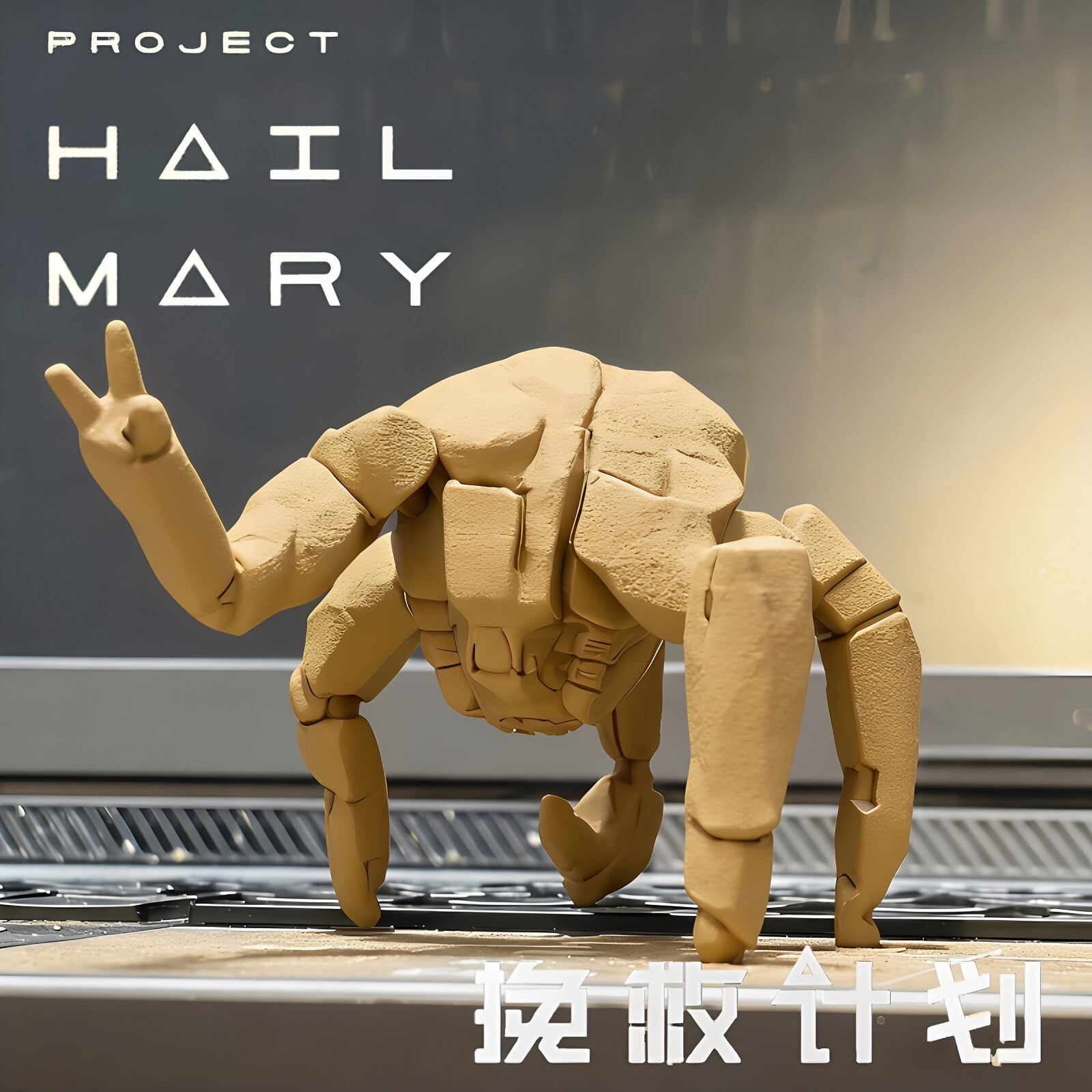 挽救计划电影周边洛基手办grace石头人氙岩小人rocky模型摆件拯救图片