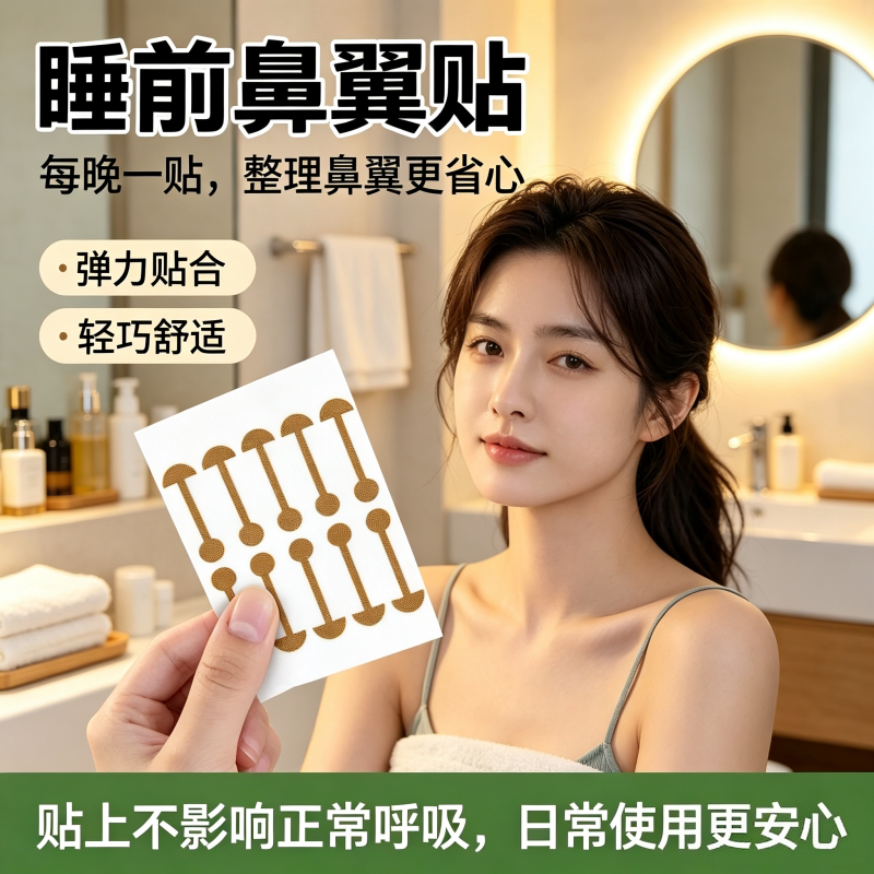 小哑铃柔软弹力矫正鼻型鼻翼贴