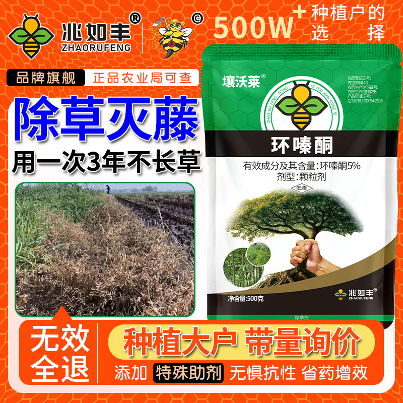 开荒杀大树竹子烂根不复发环嗪酮