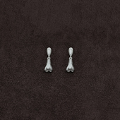 OLIO ACETO油醋汁·纯银花蕾吊坠耳环