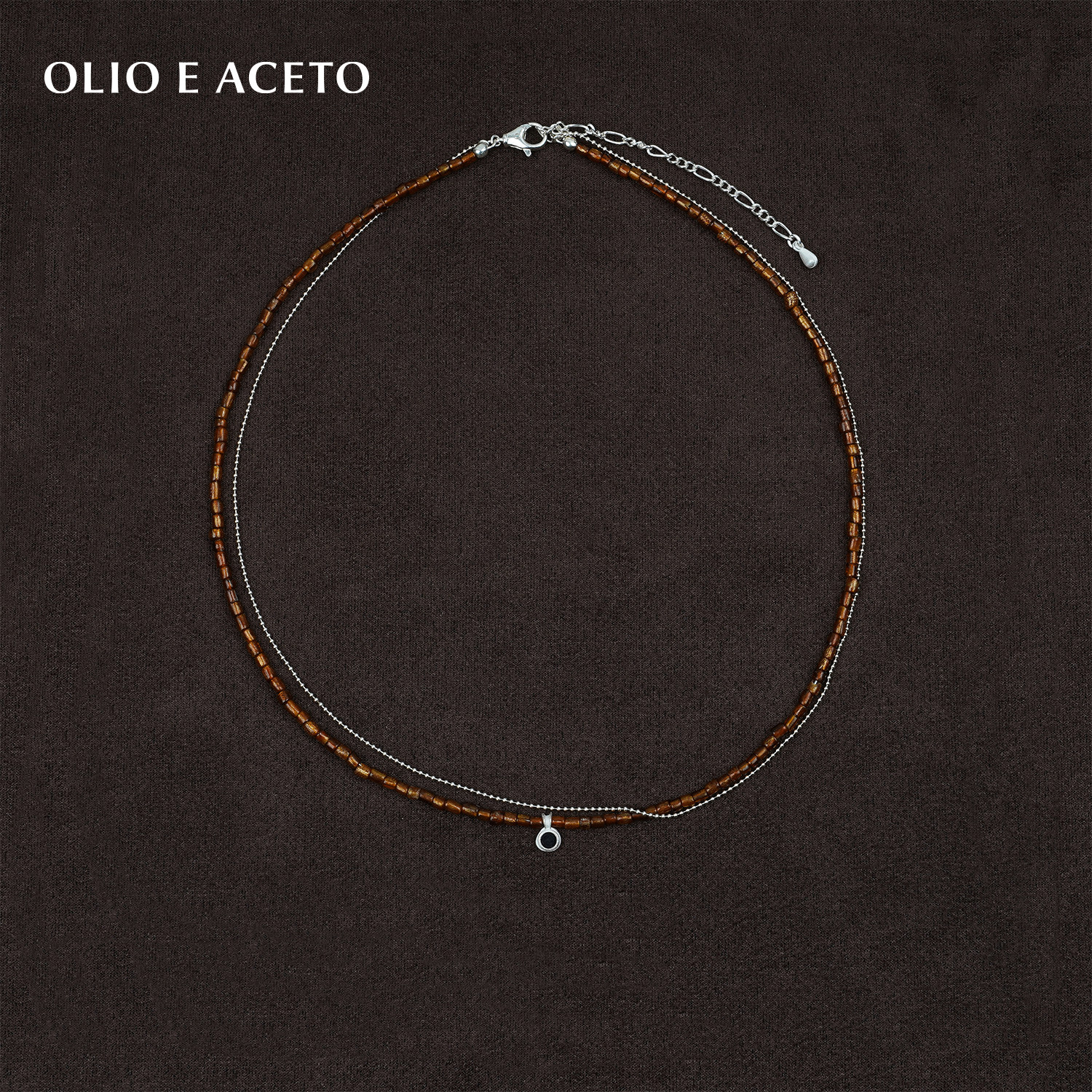 OLIO E ACETO油醋汁&middot;纯银珊瑚双层项链