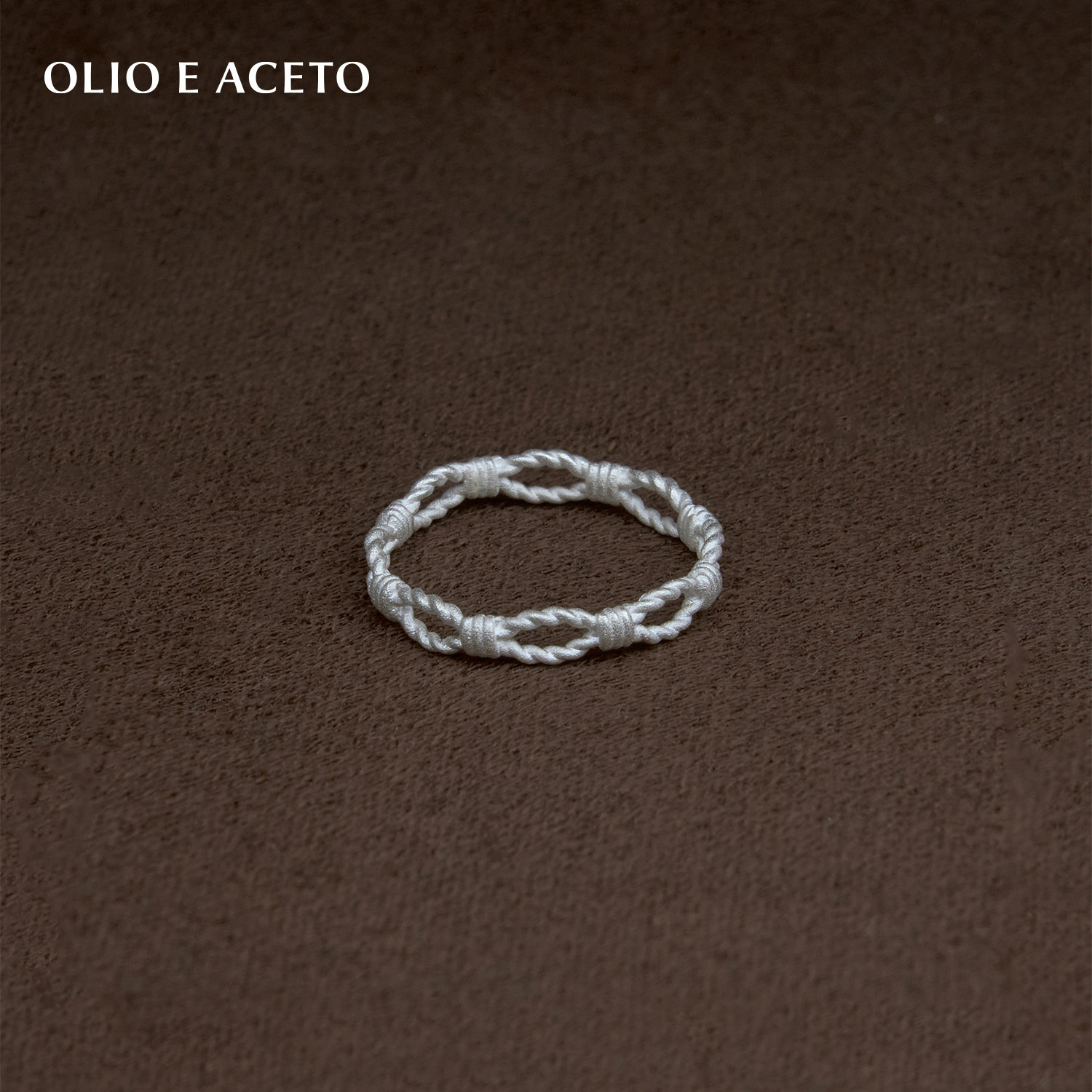 OLIO E ACETO油醋汁·纯银纽结戒指