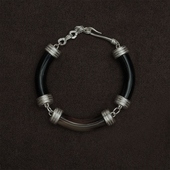 ACETO油醋汁·OUDE WAAG OLIO 合作系列 纯银牛角木兰手链