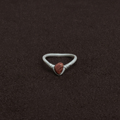 ACETO油醋汁·纯银花冠戒指 OLIO 红蛇皮玉青金石月光石