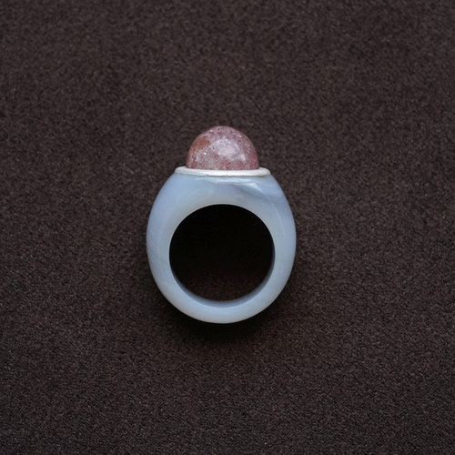 OLIO E ACETO油醋汁 · 玛瑙草莓晶果肉戒指