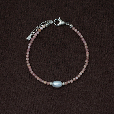 OLIO E ACETO油醋汁·红纹石珍珠串珠手链