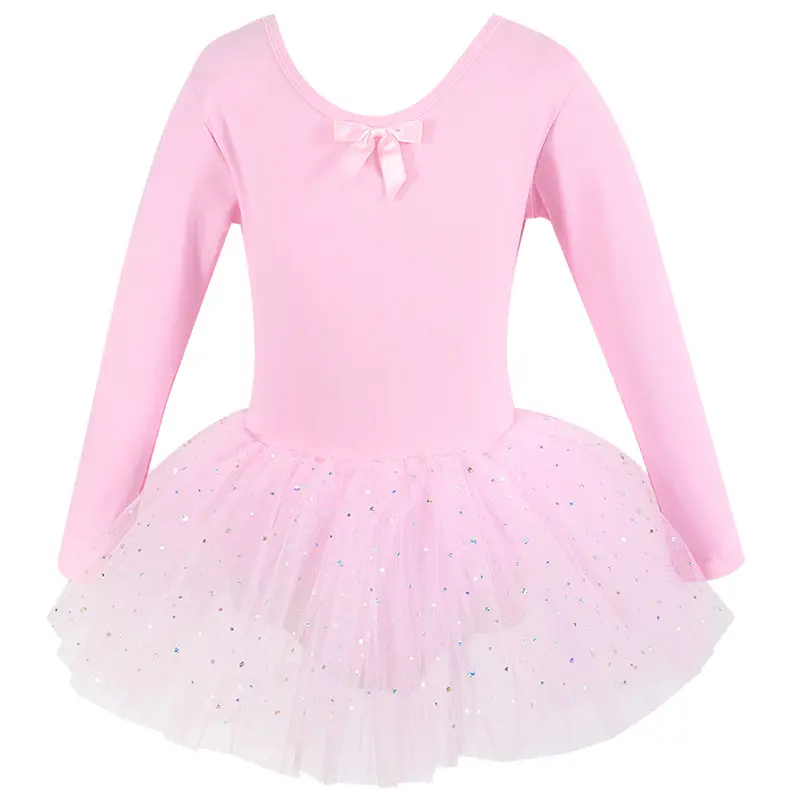 儿童舞蹈服女童练功服秋冬长袖