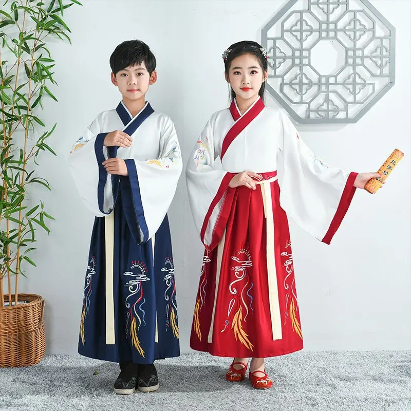 儿童古装汉服国学服女童男童国学