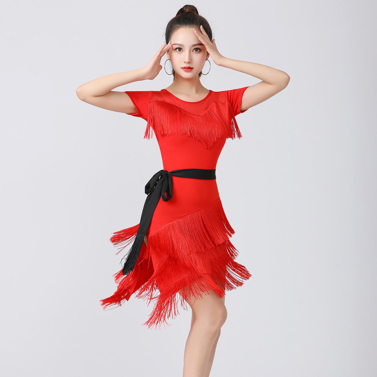 拉丁舞服女成人2023四季新款高端