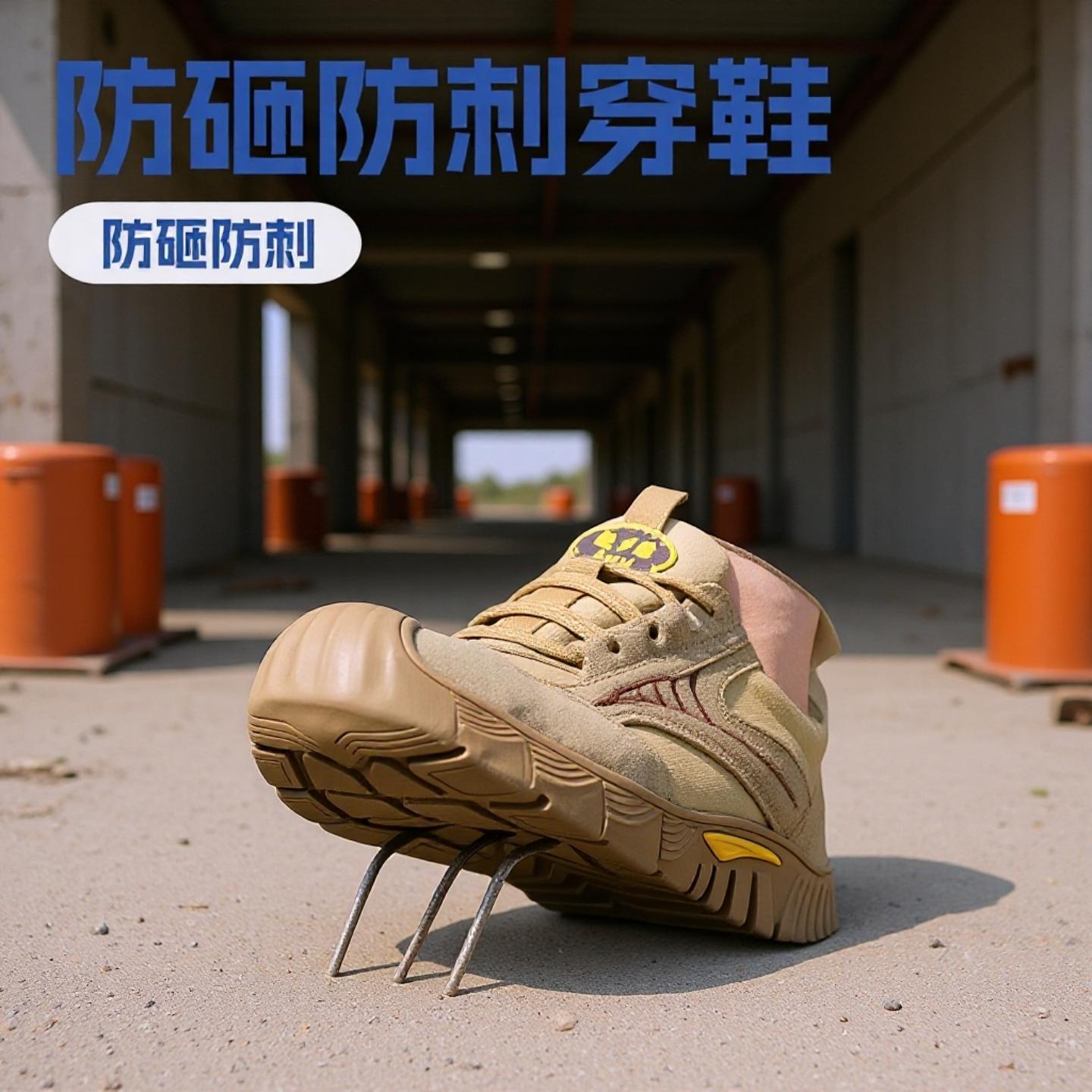 男士劳保鞋钢包防护头防砸刺穿