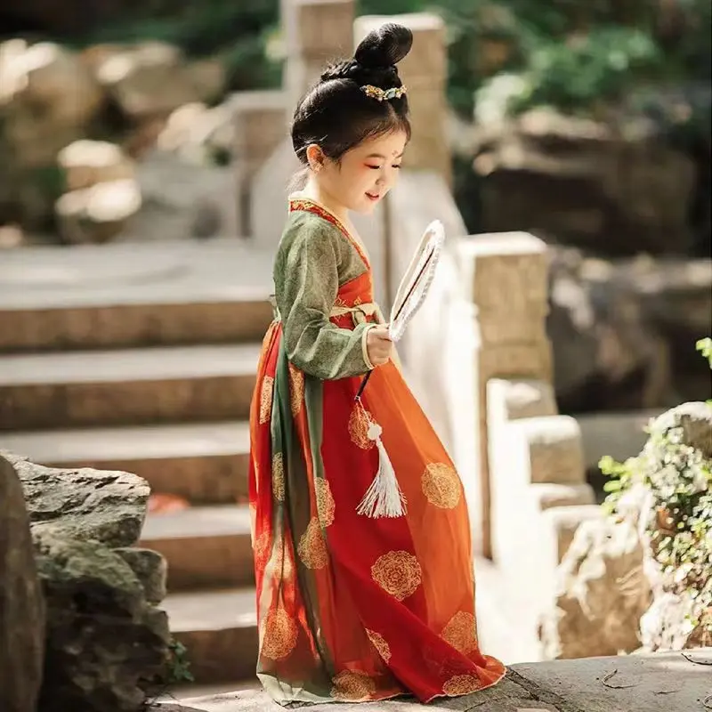 女童汉服春秋款2023新款古装