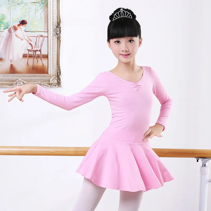 儿童舞蹈服装秋季长袖女孩演出服