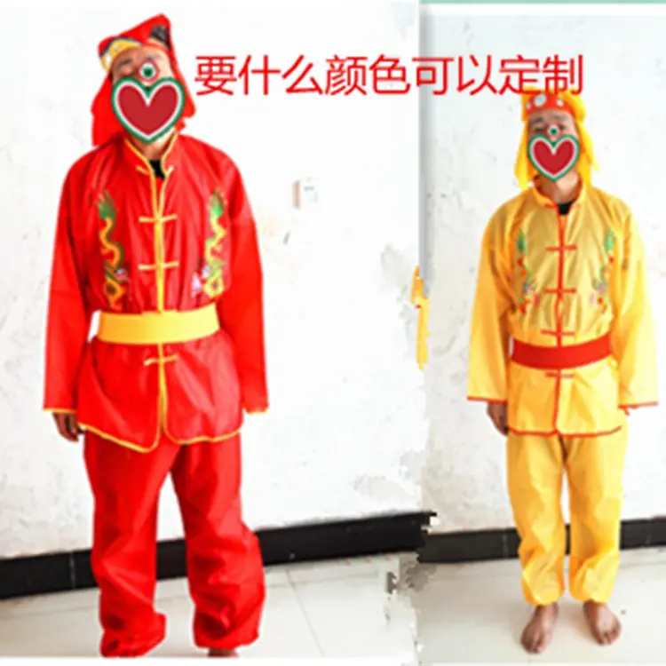 男士秧歌服打鼓服装舞龙舞狮龙舟