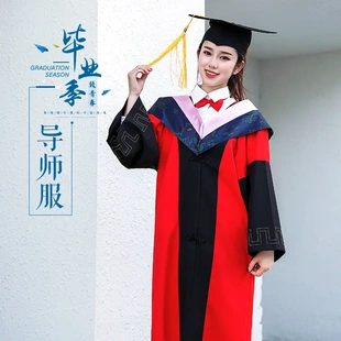 学位学士服毕业礼服大学生男女学院风工科本科文科硕士博士导师服