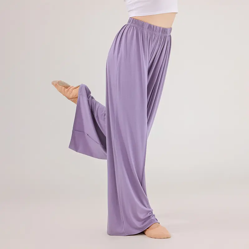 舞蹈服现代舞裤子成人女宽松垂感