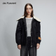 JAC 外套 拼接白色毛领黑色口袋夹克时尚 FLEURANT 汪苏泷同款