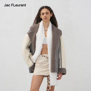 百搭冬装 三色翻领外套时尚 FLEURANT2025新款 JAC