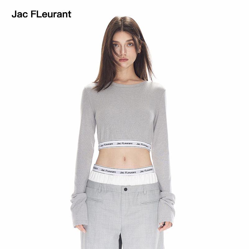 官方直营灰色秋冬新款长袖上衣