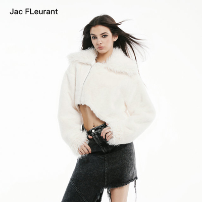 下摆弧形短款保暖舒适