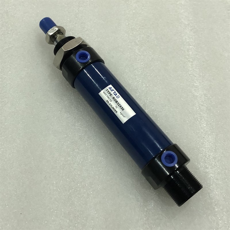 微型迷你液压缸ROB/ROC/ROA32wX50X100X150X200X250X300圆形小油