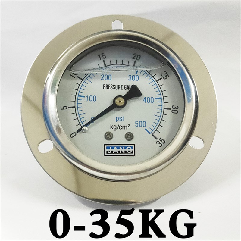 轴向带边耐震压力表YN60ZT 1x0 100 250KG抗震防振油压表水液压表