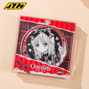 Joyouth原创 巧丝可可吧唧砖 58mm亚克力谷美徽章收纳摆件