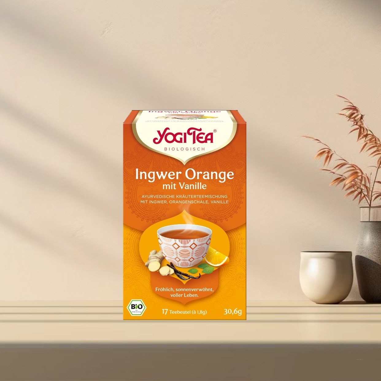 「全场满300包邮」德国发货yogi tea有机生姜橙子香草茶30.6g,茶,代用/花草茶,淘宝优惠券,粉丝福利购,淘宝优惠卷