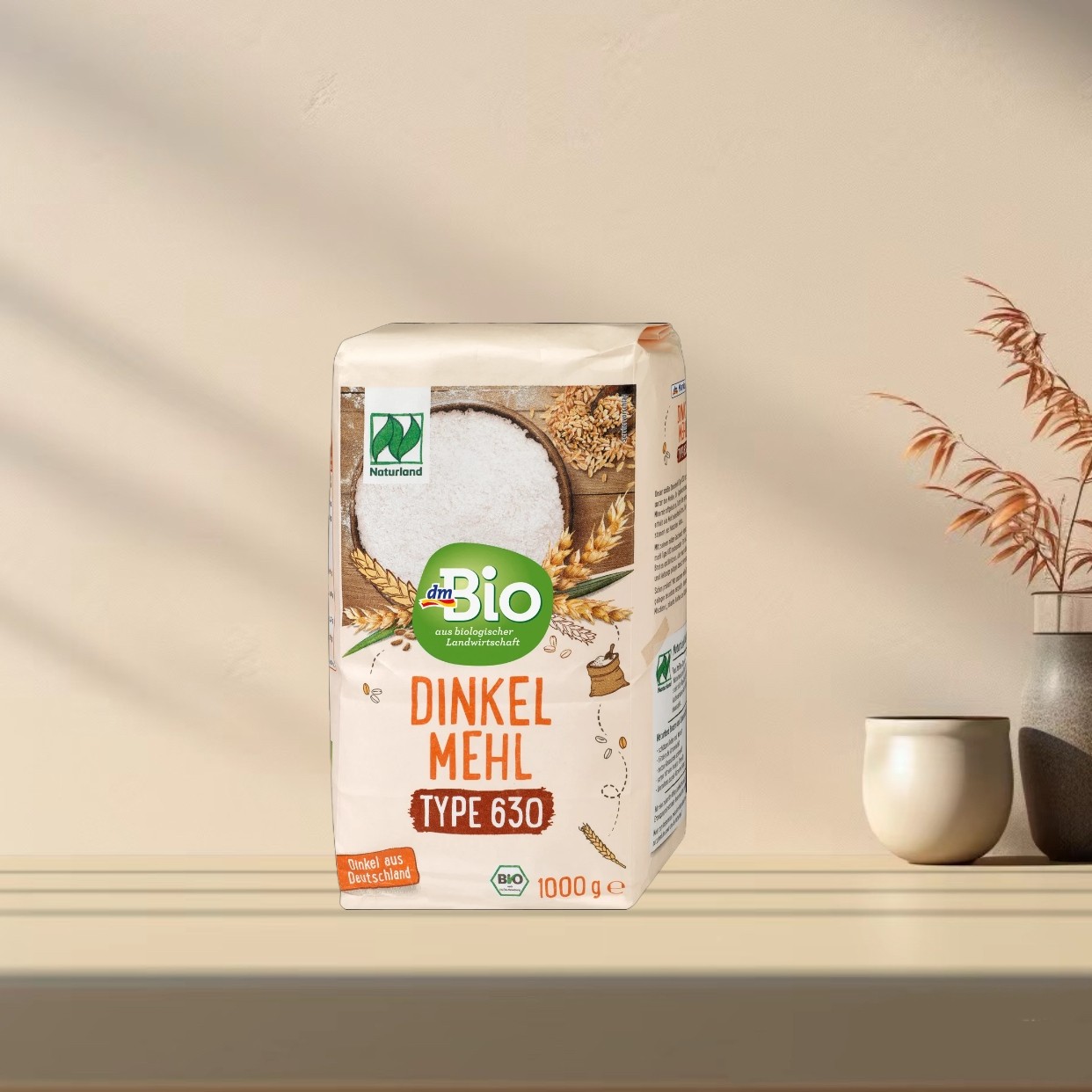 「全场满300包邮」德国发货dm bio有机630型小麦粉1000g,粮油调味/速食/干货/烘焙,面粉/食用粉,淘宝优惠券,粉丝福利购,淘宝优惠卷