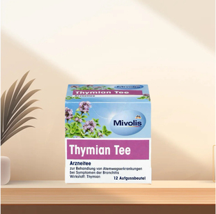 「全场300包邮」德国发货mivolis缓解支气管百里香凉茶16.8g