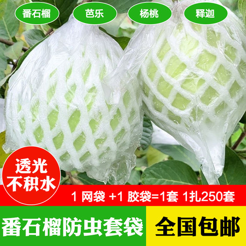 番石榴套袋芭乐专用套袋防虫网袋一体果子石榴袋套水果保护网套袋