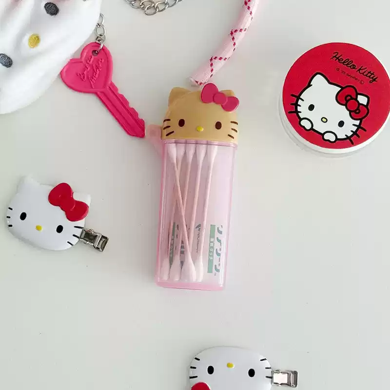 日本HelloKitty小罐罐可爱牙线盒