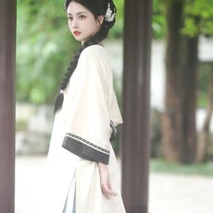 清汉女新中式素雅改良式新款妈妈装汉服古装秋新款禅意中国风套装