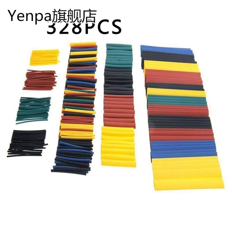 328Pcs/Set Sleeving Wrap Wire Car Electrical Cable Tube Kits