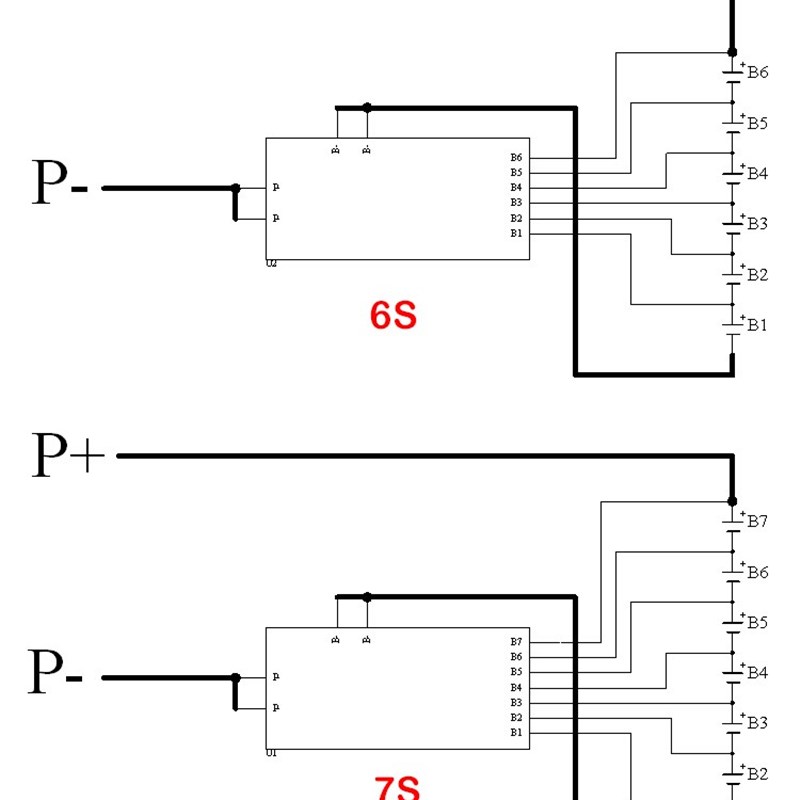 6S 7S 25.2V 29.4V 50A 90A peak 18650 Li-ion Lithium Battery