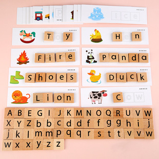 Words Sight Spelling Recognition Letter Flash Matching Card