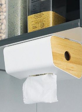 Tissue Organizer Long Lasting Tissue Box Wood Punchfree