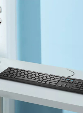 戴尔KB216有线键盘鼠标套装USB办公家用笔记本电脑MS116黑色白色