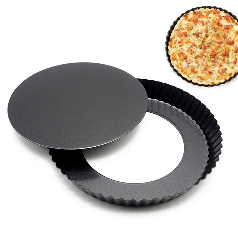 1pc Tart Quiche Flan Pan Non-Stick Molds Pie Pizza Cake Roun