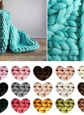 Super Thick Natural Wool Chunky Yarn Felt Wool Roving Yarn