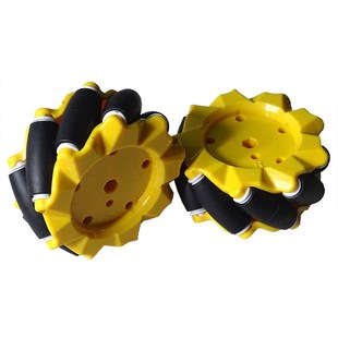 Plastic direc Omni Wheel Mecanum Hardness High 97mm