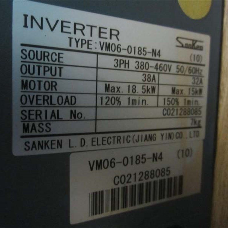 议价三垦变频器 拆机 VM06  VM06-0185-N4 380V 18.5KW 议价议价