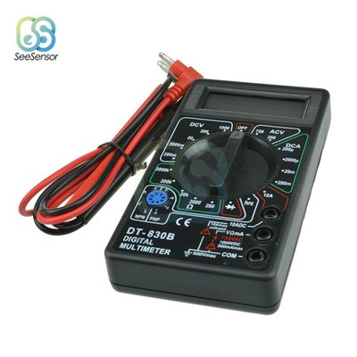 DT830B LCD Digital Multimeter Volt Amp Ohm Tester Meter Han