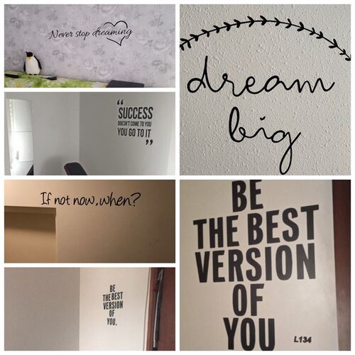 极速Motivational Quote Home Wall Sticker Office Room Decor D