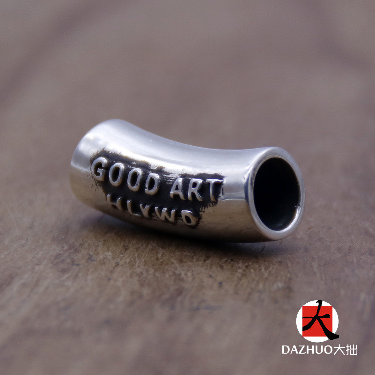 大拙good art银管珠长珠子项链隔珠925纯银散珠子DIY配件复古饰品