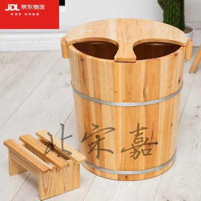 好货冼脚木桶养生杉木40单厚带盖洗脚木桶泡脚桶足浴桶沐脚桶。