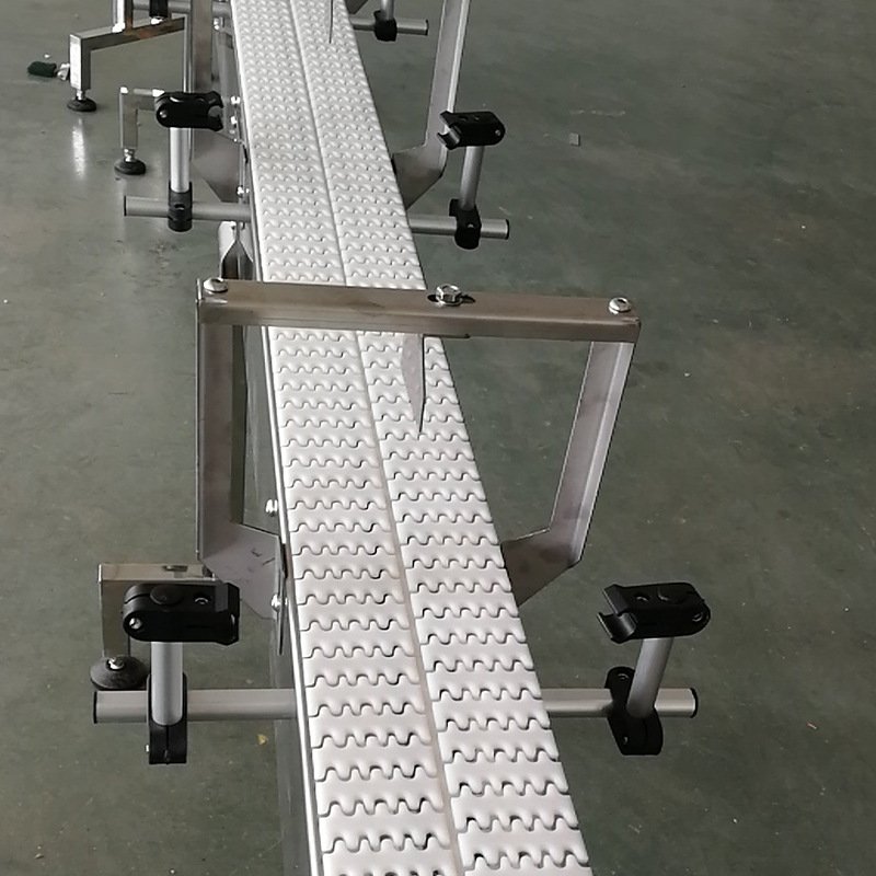 销齿链输送机 柔性链板输送带 流水线输送机 转弯齿形链输送带