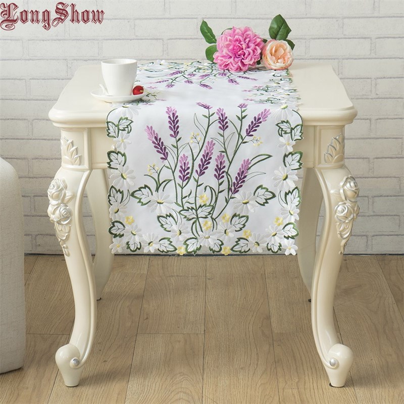 Japanese Style 40x90 40x180cm Luxury Purple Lavender Floral
