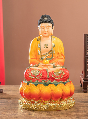 好货七彩娑婆三圣释迦牟尼佛观音菩萨地藏王工厂直销西方三圣树脂