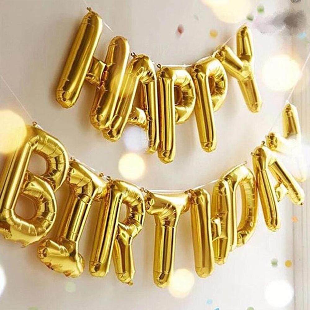 Gold Black 30th Birthday Balloons Air Confetti Baloon
